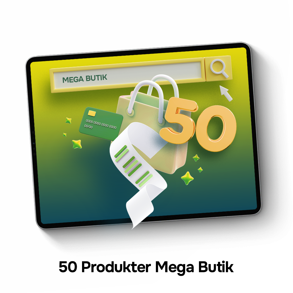 50 Produkter Mega Butik
